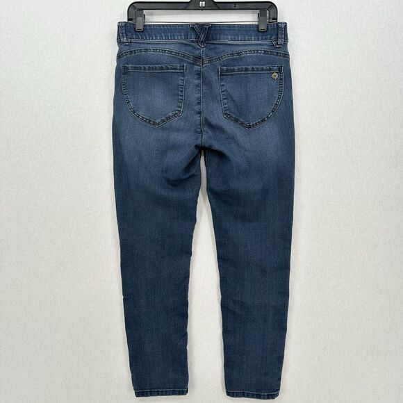 Democracy Jeans Womens 8 Ab Technology Ankle Skimmer Blue Denim Tummy Control - Picture 2 of 12